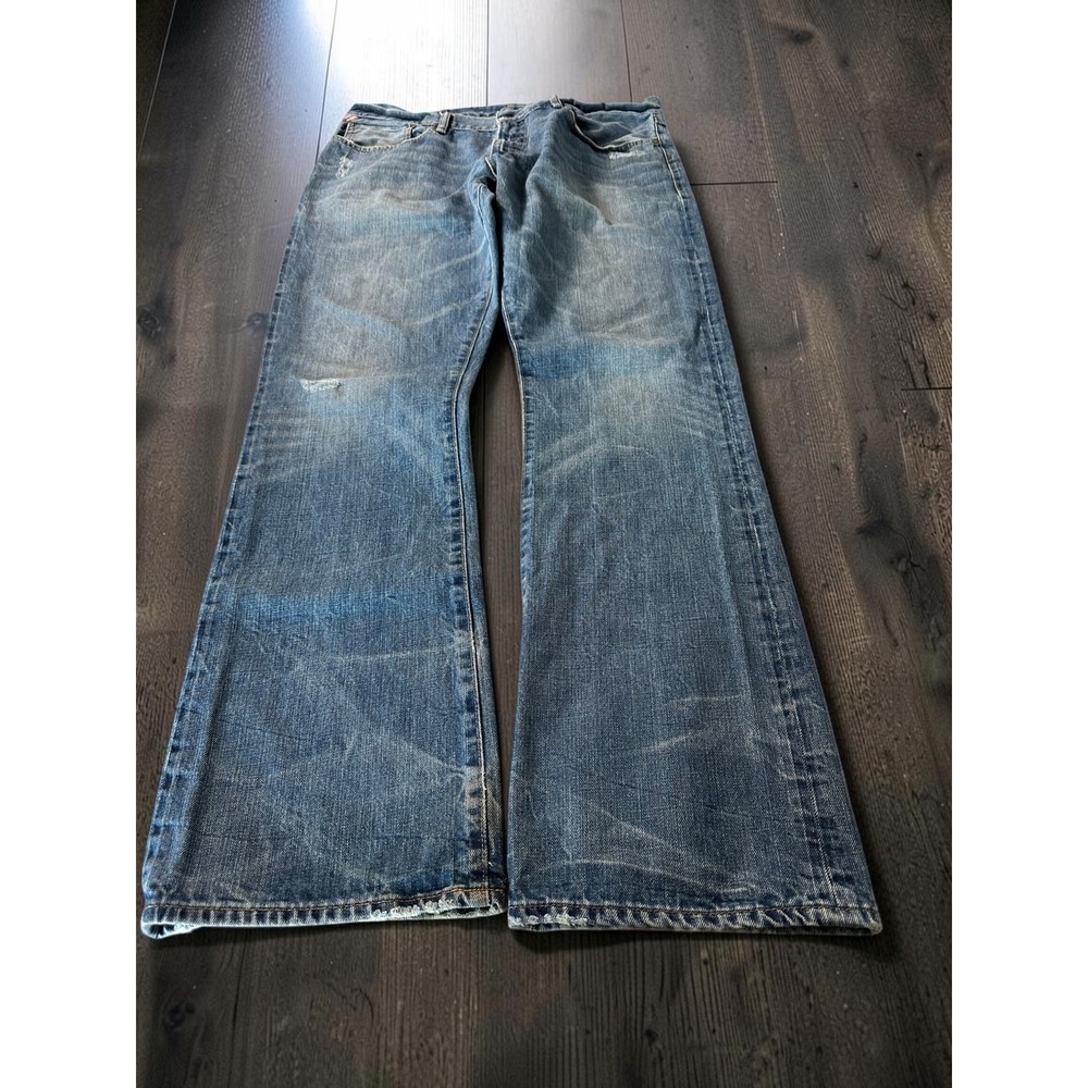 Denim & Supply Ralph Lauren Jeans Men 36x34 Blue Bootcut Distressed Americana